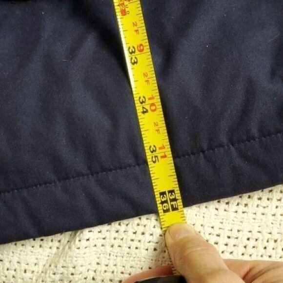 Lands' End Thinsulate Wool Lined Zippered Cinched Sz. L Jacket w Pockets - Picture 11 of 11